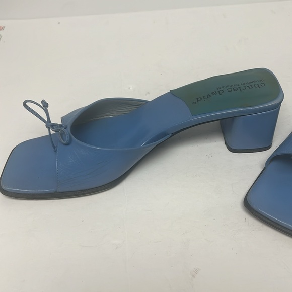 Vintage Charles David designed by Nathalie M Original Leather Heeled Sandal 6.5 - Picture 6 of 11